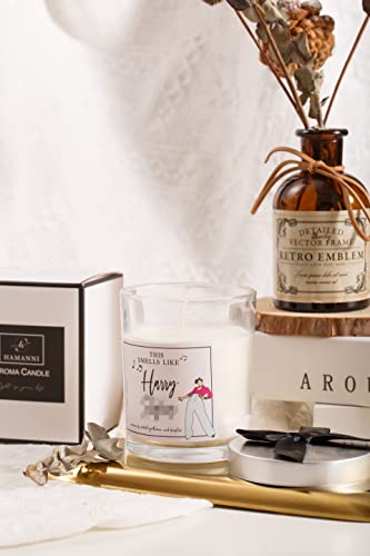 Harry S Candle - Smells Like Harry S Candle, Harry S Merch for Fan,Funny Styles Gifts, Harry's House Scented Candle for Girls, Aesthetic Candle Room Decor-7oz