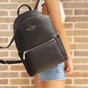 Kate Spade Leila Pebbled Leather Medium Dome Backpack School Bag Black