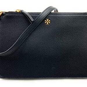 Tory Burch Double Zip Slim Crossbody (Black)