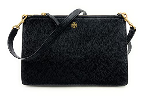 Tory Burch Double Zip Slim Crossbody (Black)