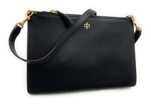 Tory Burch Double Zip Slim Crossbody (Black)