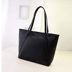 Sublimation Tote Bags Blanks Handbag Women Bags High Messenger Satchel Shoulder Solid Capacity (Black, One Size)