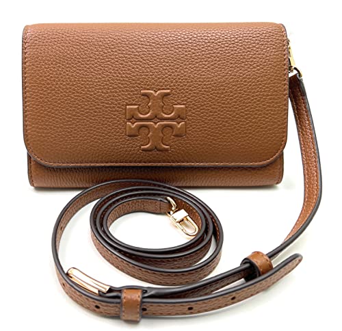 Tory Burch Women's Thea Flat Wallet Crossbody (Moose)