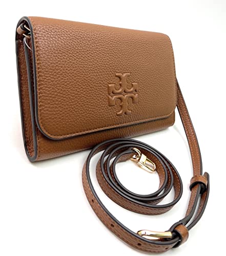 Tory Burch Women's Thea Flat Wallet Crossbody (Moose)