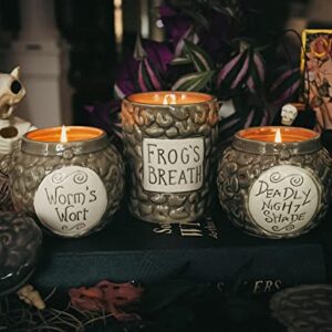 Disney The Nightmare Before Christmas Sally's Deadly Night Shade Jar Ceramic Candle | Jasmine Fragrance with 30-Hour Burn Time