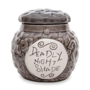 Disney The Nightmare Before Christmas Sally's Deadly Night Shade Jar Ceramic Candle | Jasmine Fragrance with 30-Hour Burn Time