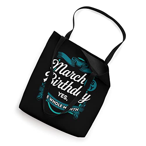 March Birthday Shirt Women Men Funny March is my Birthday Tote Bag