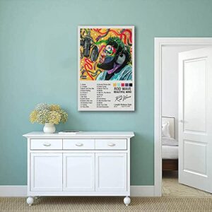 Rod Wave Poster Rapper Album Cover Music Posters Signed Limited Edition Canvas Poster Wall Art Decor Print Picture Paintings for Living Room Bedroom Decoration (A,16x24in Unframe)