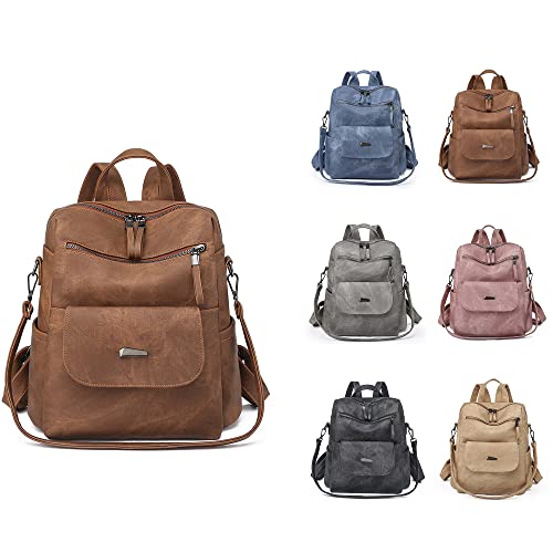 Pu Leather Backpack Purse For Women Fashion Multipurpose Design Daypack Handbag Ladies Shoulder Bags Travel Backpack