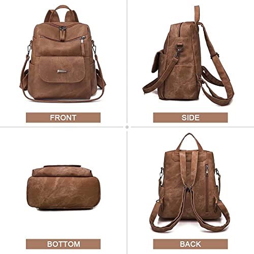 Pu Leather Backpack Purse For Women Fashion Multipurpose Design Daypack Handbag Ladies Shoulder Bags Travel Backpack