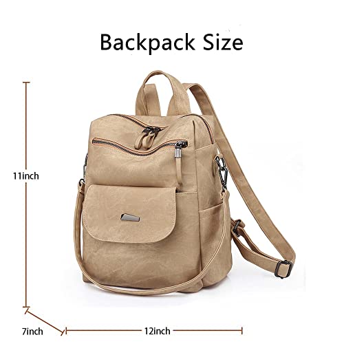 Pu Leather Backpack Purse For Women Fashion Multipurpose Design Daypack Handbag Ladies Shoulder Bags Travel Backpack