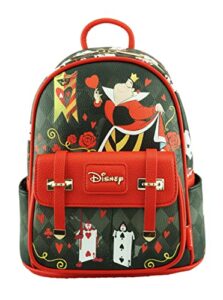 wondapop disney queen of hearts 11″ vegan leather fashion mini backpack