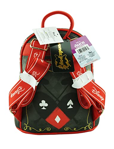 Wondapop Disney Queen of Hearts 11" Vegan Leather Fashion Mini Backpack