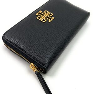 Tory Burch Women's Leather Britten Zip Continental Wallet (Black)