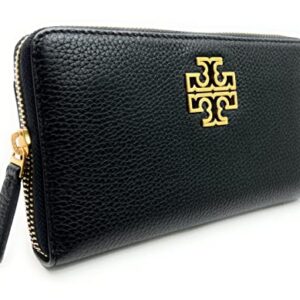 Tory Burch Women's Leather Britten Zip Continental Wallet (Black)