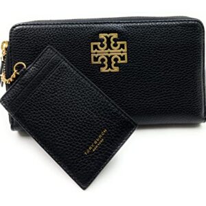 Tory Burch Women's Leather Britten Zip Continental Wallet (Black)