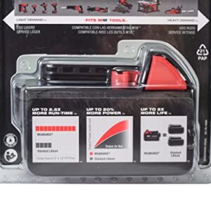 Milwaukee 48-11-1850R M18 18V 5Ah XC Extended Capacity Resistant Battery 2 Pack, (48-11-1850Rx2)