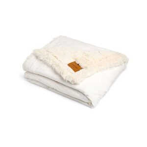demdaco guardian angel cream 60 x 50 polyester fiber fabric throw blanket