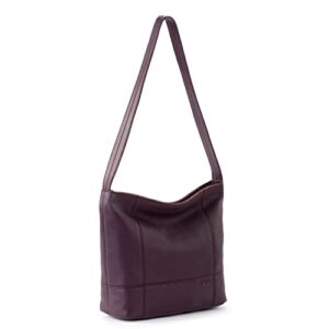 The Sak De Young Hobo Bag in Leather, Aubergine