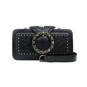jbb women snapshot camera purse crossbody bags small satchel clutch bag shoulder handbag black