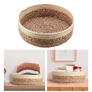 ＫＬＫＣＭＳ Multipurpose Small Storage Baskets Decorative Organizer Sundries Storage Bins for, Beige and Brown M