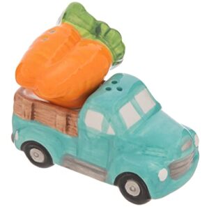 easter salt and pepper shakers for spring easter table turquoise truck with carrots