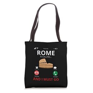 rome is calling – italy souvenir tote bag