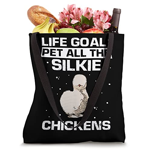 Silkie Chicken Owner Silkie Mom Pet Silkie Chicken Lover Tote Bag