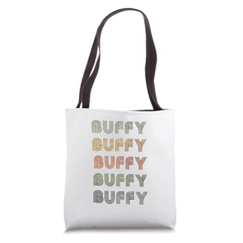 Love Heart Buffy Tee Grunge/Vintage Style Black Buffy Tote Bag