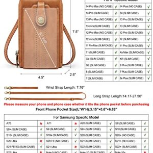 Kattee Genuine Leather Satchel Handbags Bundle with RFID Blocking Women Corssbody Cellphone Purses Wallets