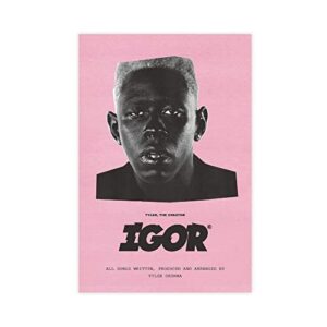 tyler the creator igor album cover poster canvas poster bedroom decor sports landscape office room decor gift unframe-style 12x18inch(30x45cm)