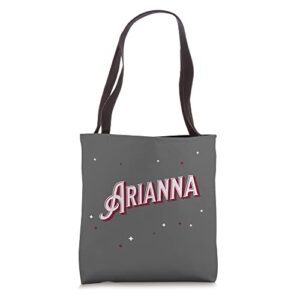 arianna name personalised tote bag