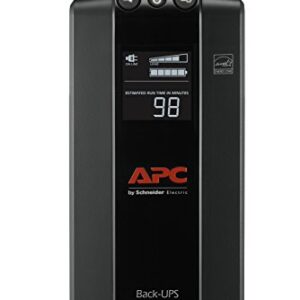 APC 1000VA Smart UPS with SmartConnect, SMT1000RM2UC Rack Mount UPS Battery Backup & UPS 1000VA UPS Battery Backup and Surge Protector, BX1000M Backup Battery Power Supply, AVR