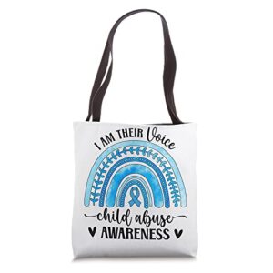 child abuse awareness rainbow child abuse prevention month tote bag