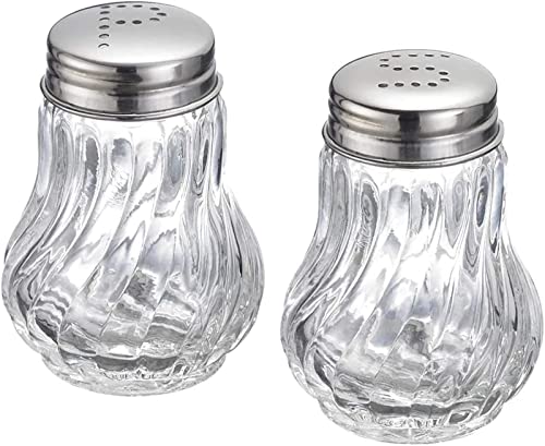 2pcs Spice Salt Jar Glass Kitchen Pepper Seasoning Shaker Jar BBQ Cooking Bottle Small Salt Shaker Pepper Powder Jar