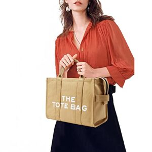 The Tote Bag Canvas for Women | Zipper Closure Shoulder Bag | Handbag for Shopping, Work, Travel, Everyday use (PURPLE)