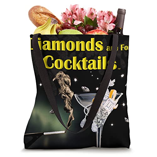 Diamonds are For Cocktails TM Hip & Cool Designer Tote Bag Tote Bag