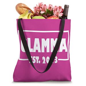 Glamma Est 2023 Pregnancy Announcement for Family Matching Tote Bag