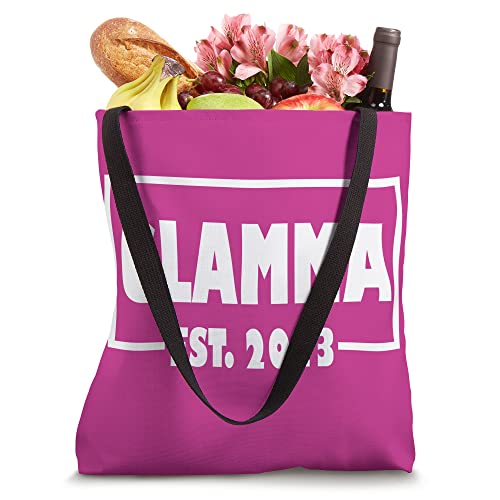 Glamma Est 2023 Pregnancy Announcement for Family Matching Tote Bag