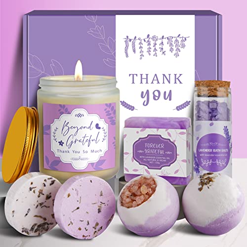 Thank You Gifts for Women - Self Care Spa Relaxing Bath Appreciation Gifts for Volunteer Administrative Teacher Friends Coworker Manager Boss