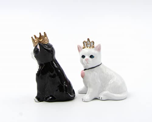 Cosmos Gifts 21031 Prince and Princess Cat Salt and Pepper Shaker