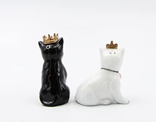 Cosmos Gifts 21031 Prince and Princess Cat Salt and Pepper Shaker