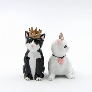 Cosmos Gifts 21031 Prince and Princess Cat Salt and Pepper Shaker