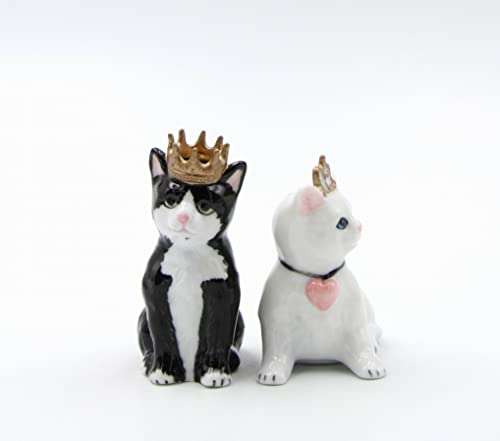 Cosmos Gifts 21031 Prince and Princess Cat Salt and Pepper Shaker