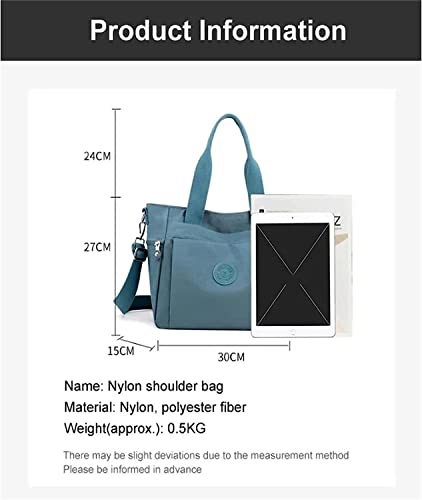 YSGBYSG Female Multi-Color Large-Capacity Tote Bag, Handbag Waterproof Canvas Design, Women's Crossbody Bag Shoulder Bag (black)