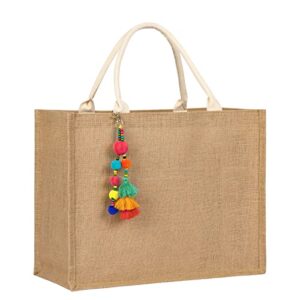 trifabricy large beach bag for women, woven straw beach tote bag waterproof, handmade weaving swim gym shopping travel bag