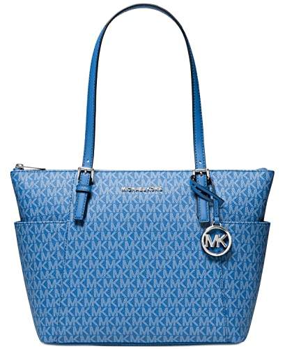 MICHAEL Michael Kors Jet Set Item East/West Top Zip Tote (Heritage Blue)