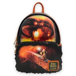 loungefly gt exclusive the lord of the rings gandalf vs. balrog glow in the dark mini backpack