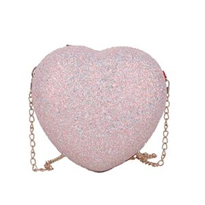 elegant sequins love heart-shaped evening clutch bag diamonds ladies handbags