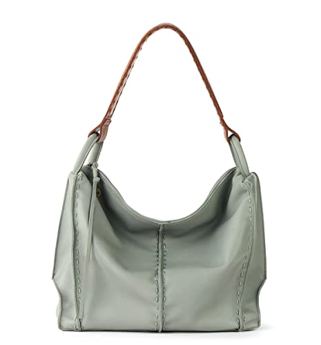 The Sak Los Feliz Hobo in Leather, Lined, Roomy Shoulder Purse, Meadow